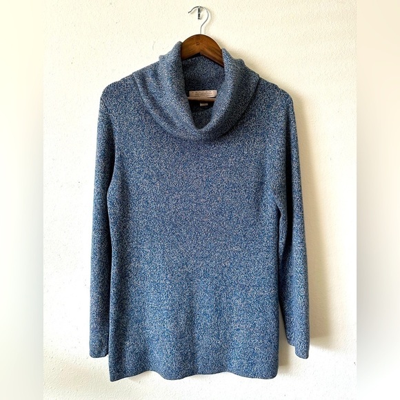 Belford Sweaters - 𝅺belford Cowl neck Silk Tunic Sweater